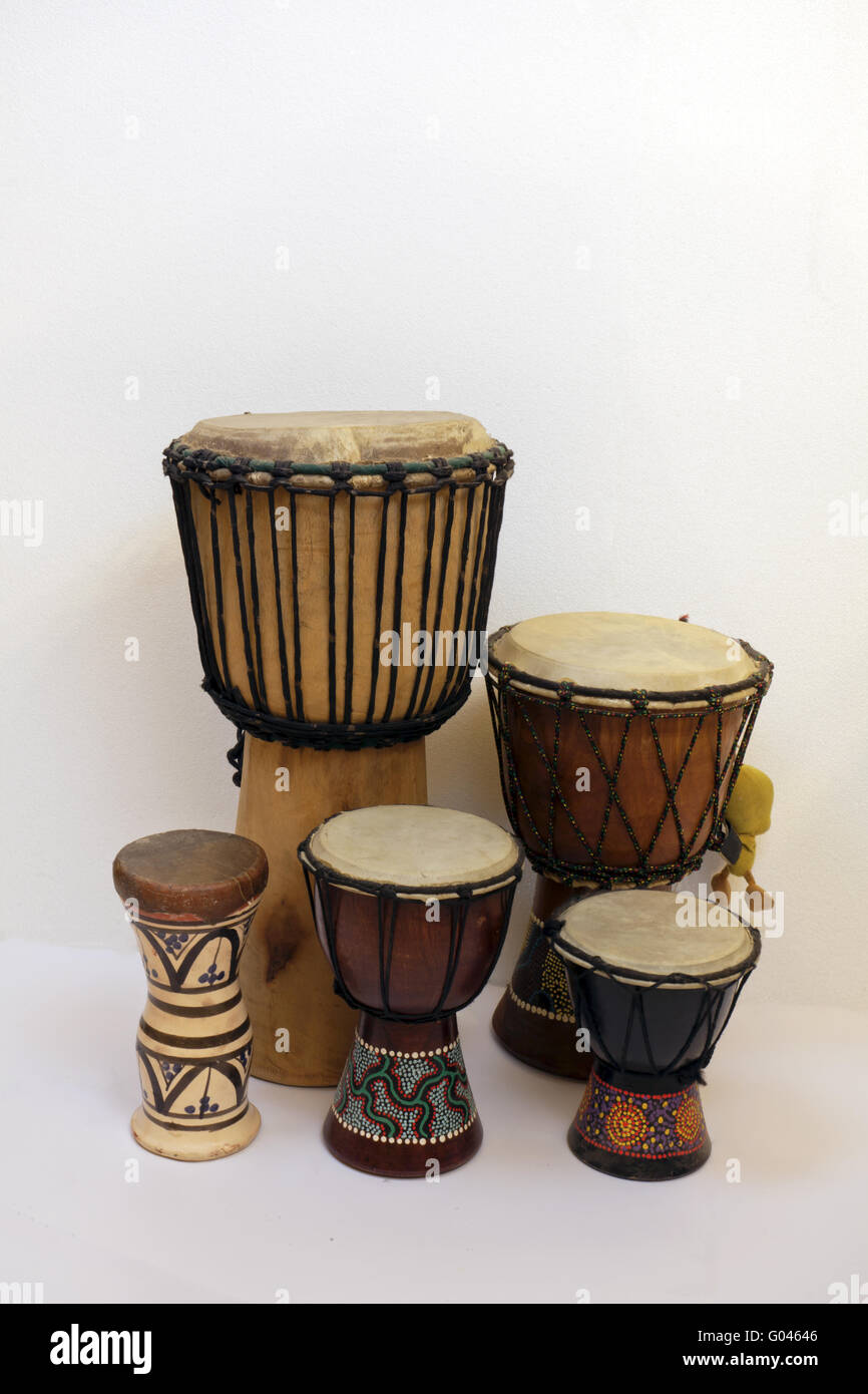 Instrumentos tribales Foto de stock