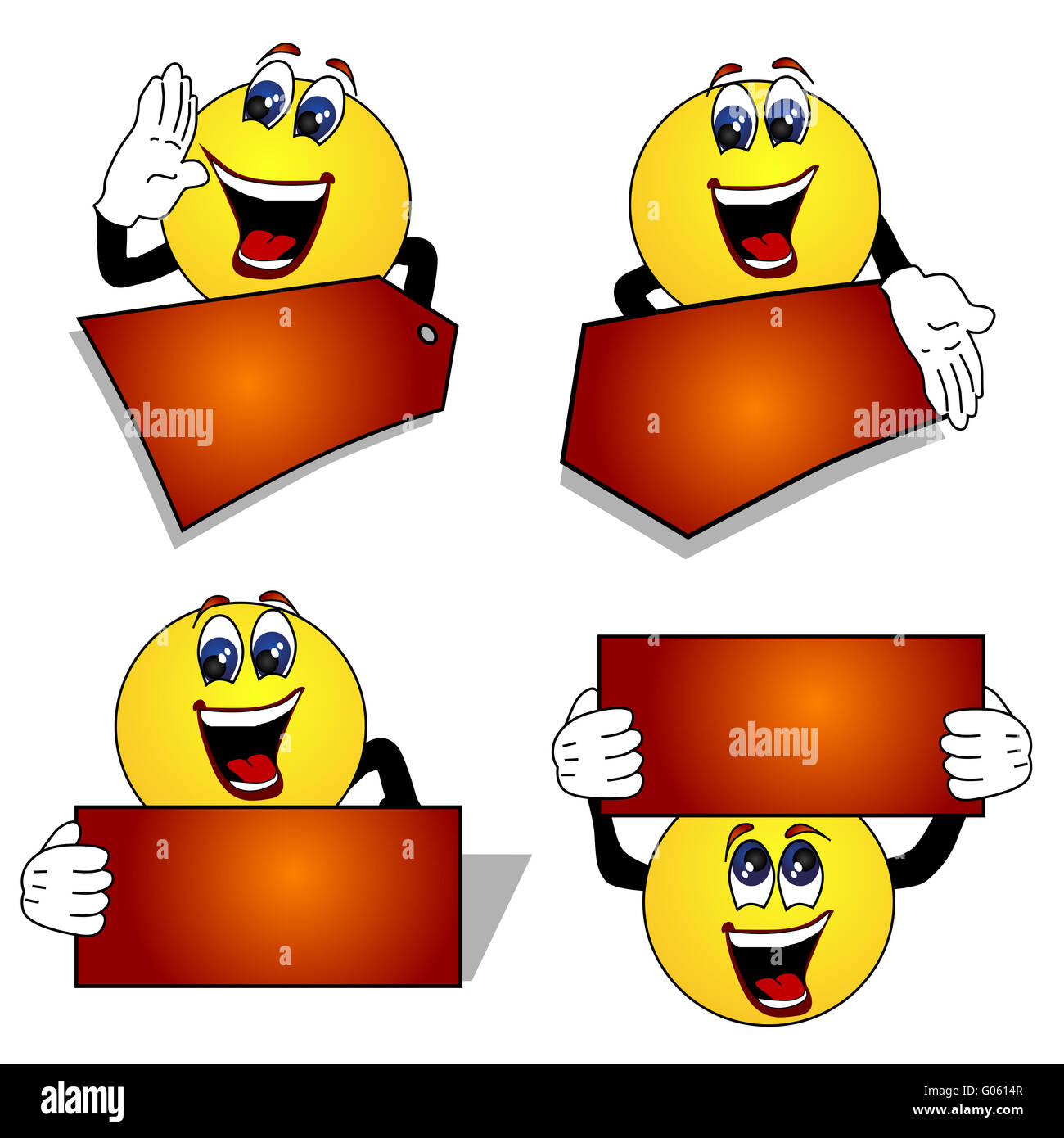 Emoticonos Con Signos En Blanco Sobre Fondo Blanco Adecuado Para 