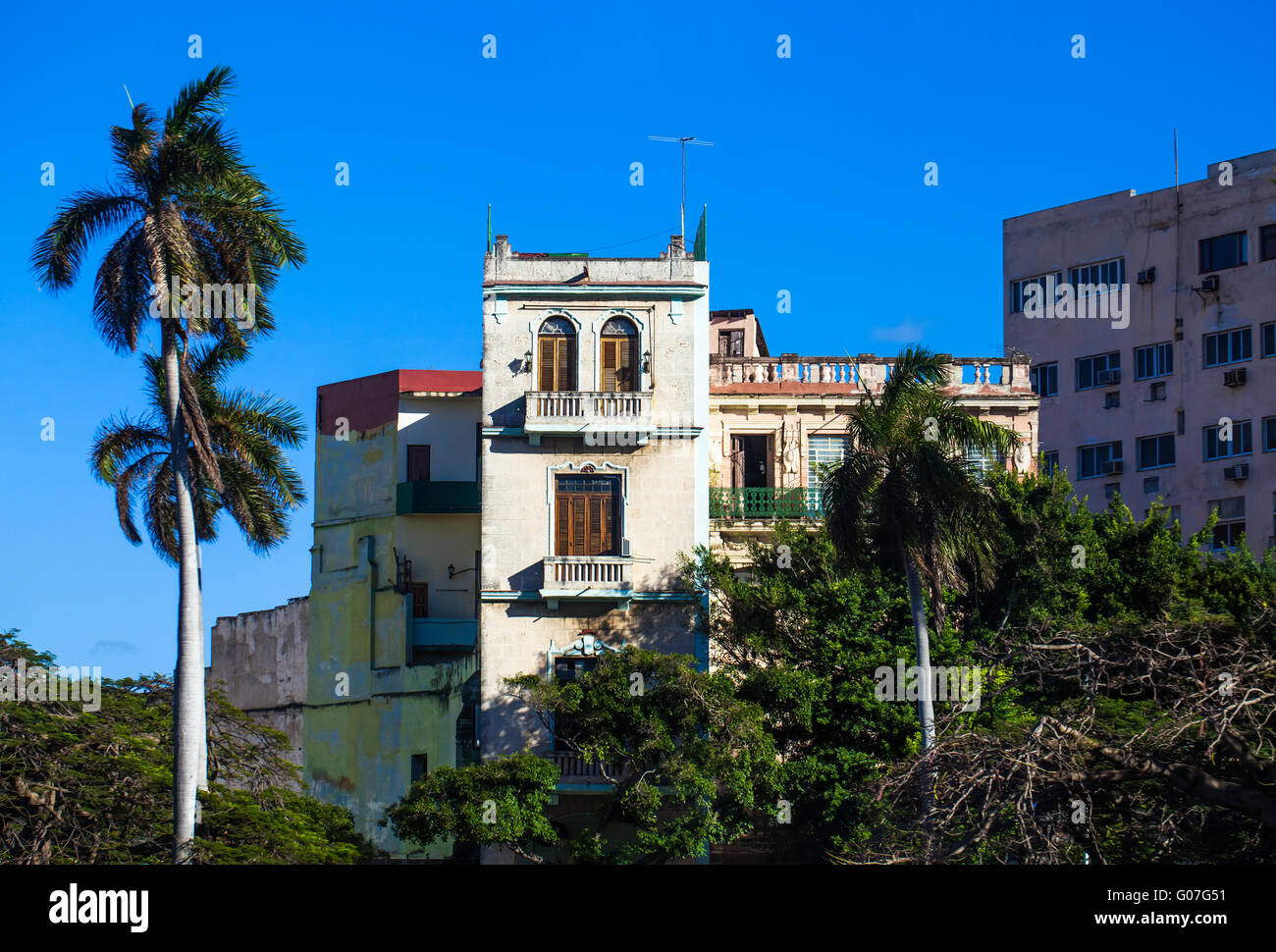 Cuba La Habana viejo edificio Foto de stock