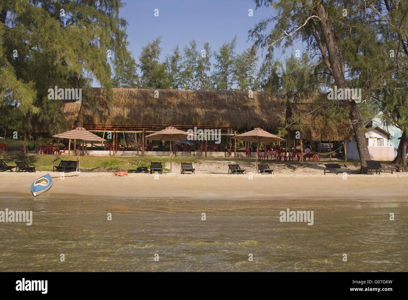 Playa Tropical en la isla de Phu Quoc,,Vietnam,UN Foto de stock