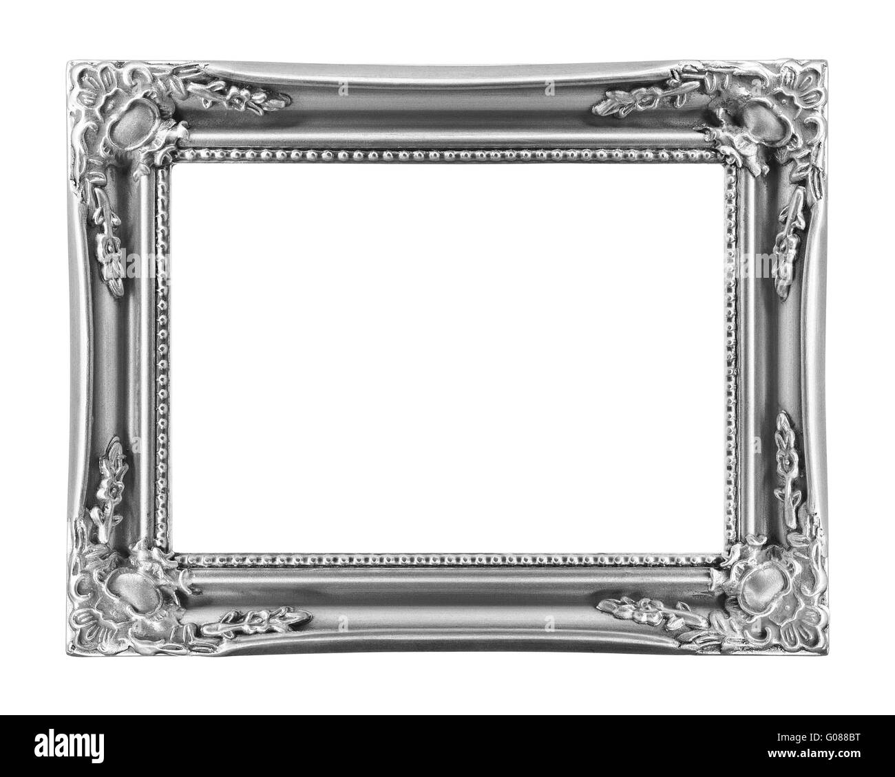 Vintage picture frame, aislado en blanco Foto de stock