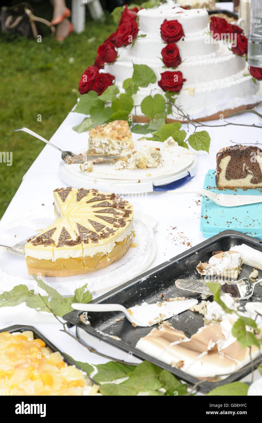 Placa de Torta Festiva Foto de stock