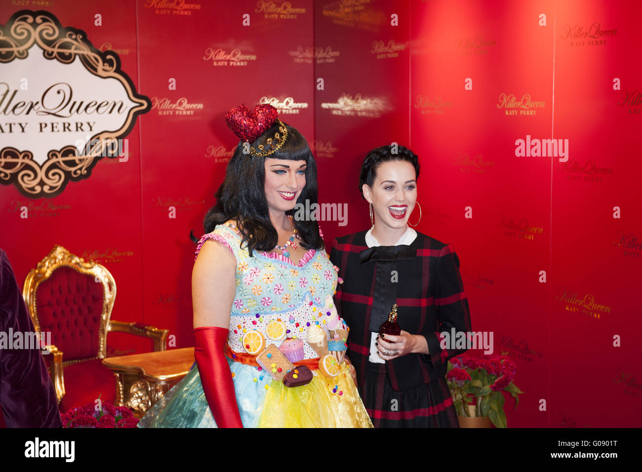 Katy Perry lanza su nueva fragancia en Berlín. Foto de stock