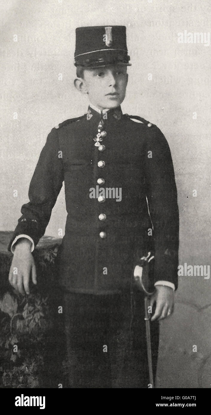 Don Alfonso XIII, Rey de España durante la Guerra Americana Española Foto de stock