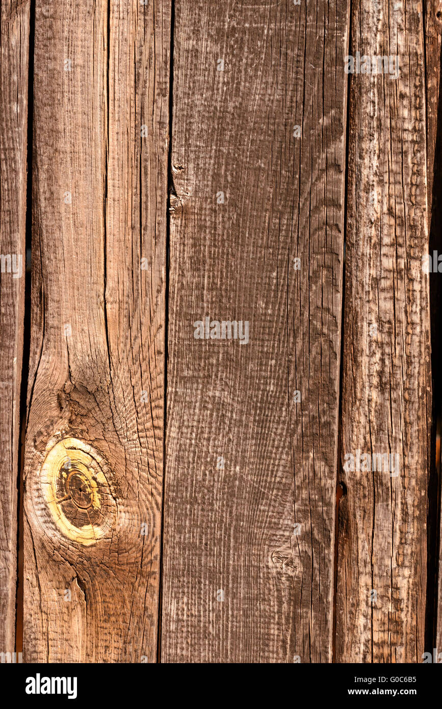 Los tablones de valla de madera Foto de stock