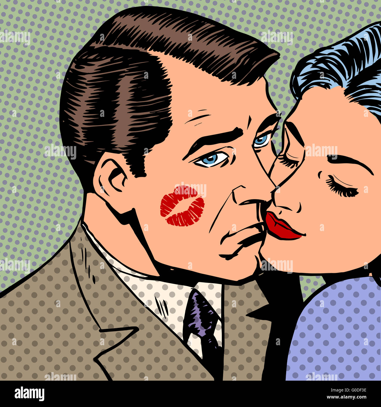 Triste con restos de un beso en la frente y woman style arte po Fotografía de stock - Alamy Triste con restos de un beso en la frente y woman style arte po Fotografía de stock - Alamy