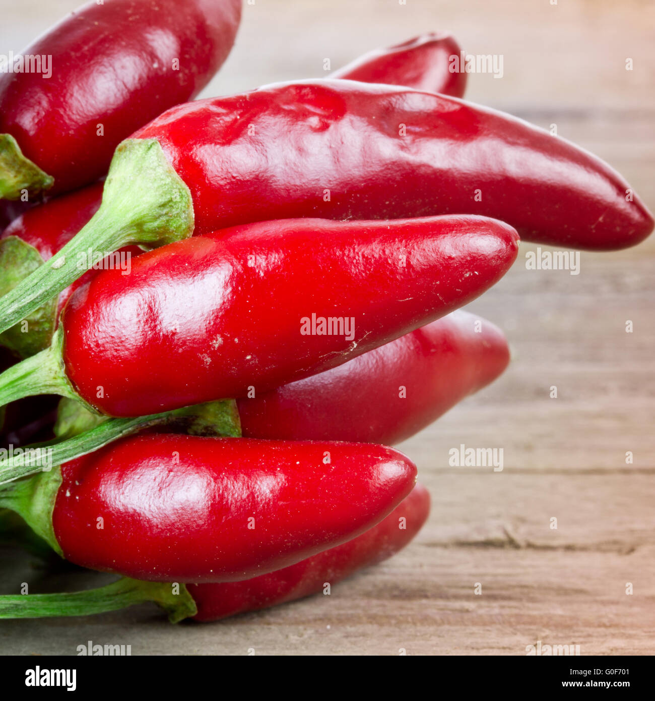 Pimientos chili rojo Foto de stock