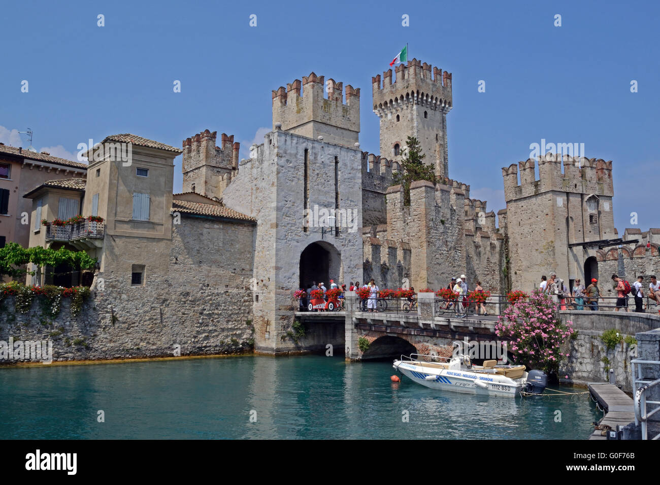 Italia, castillo Foto de stock