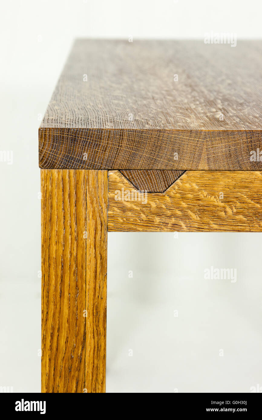 mesa de madera Foto de stock