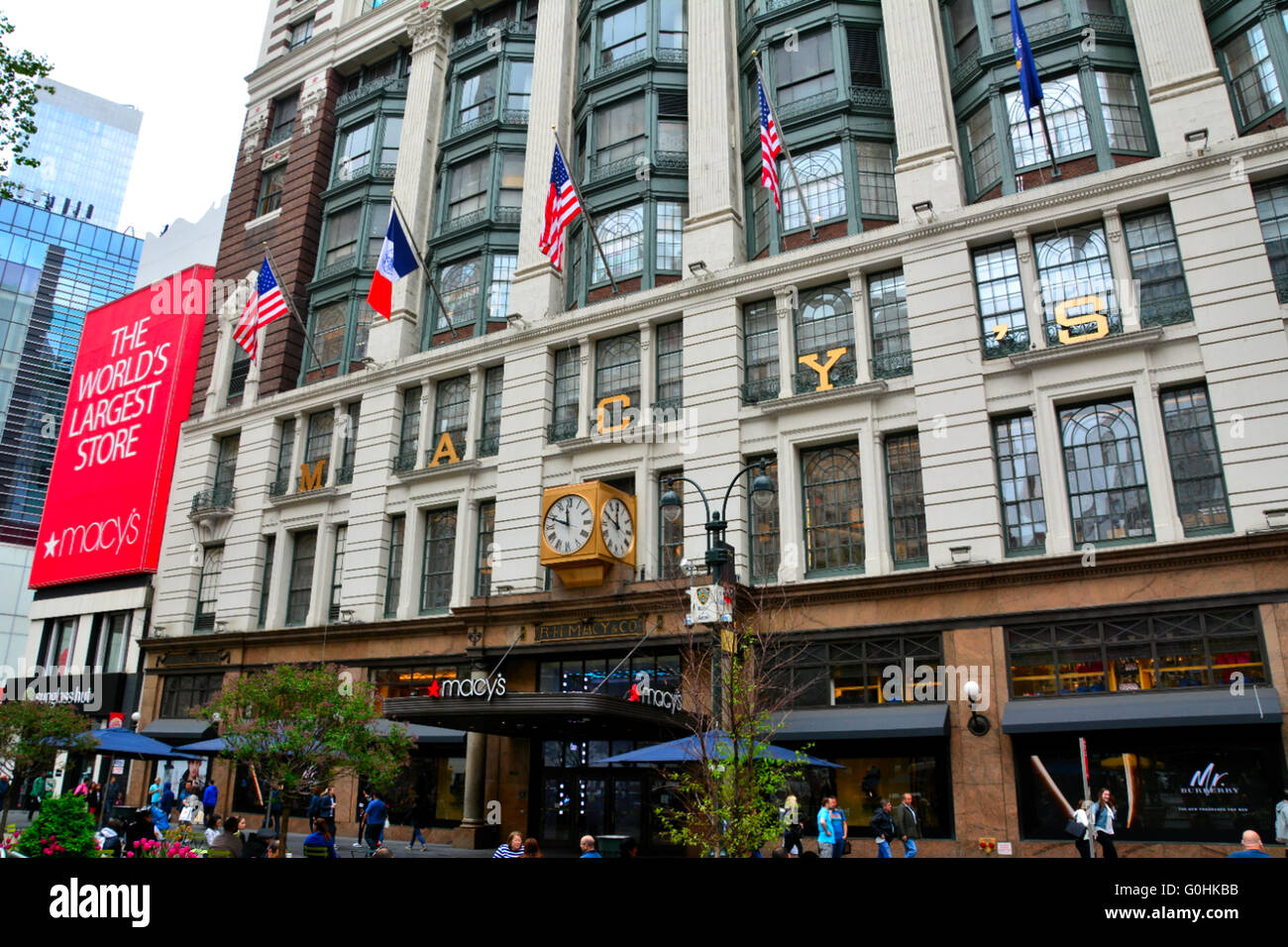 Macy's department store insignia en la Ciudad de Nueva York, EE.UU. Foto de stock