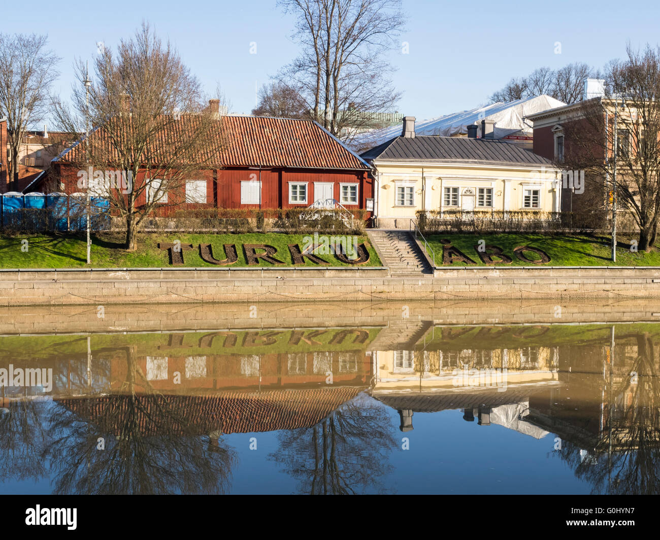 Mañana de Turku Foto de stock