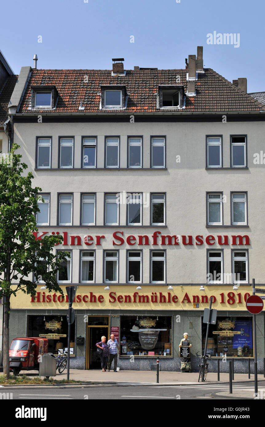 Kolner Senfmuseum, Holzmarkt, Colonia, Renania del Norte-Westfalia, Alemania / Köln, Kölner Senfmuseum, Museo de la Mostaza de Colonia Foto de stock