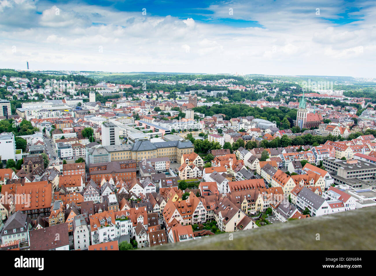 panorama de Ulm Foto de stock