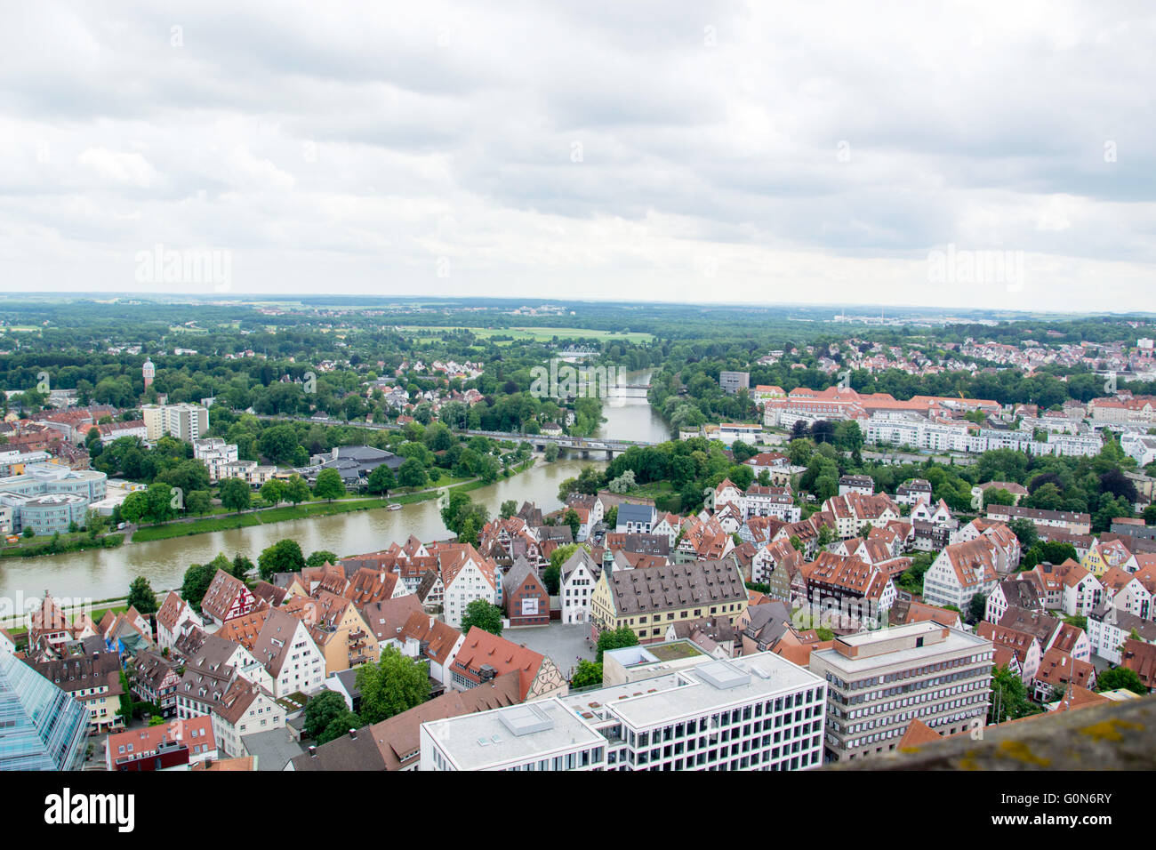 panorama de Ulm Foto de stock