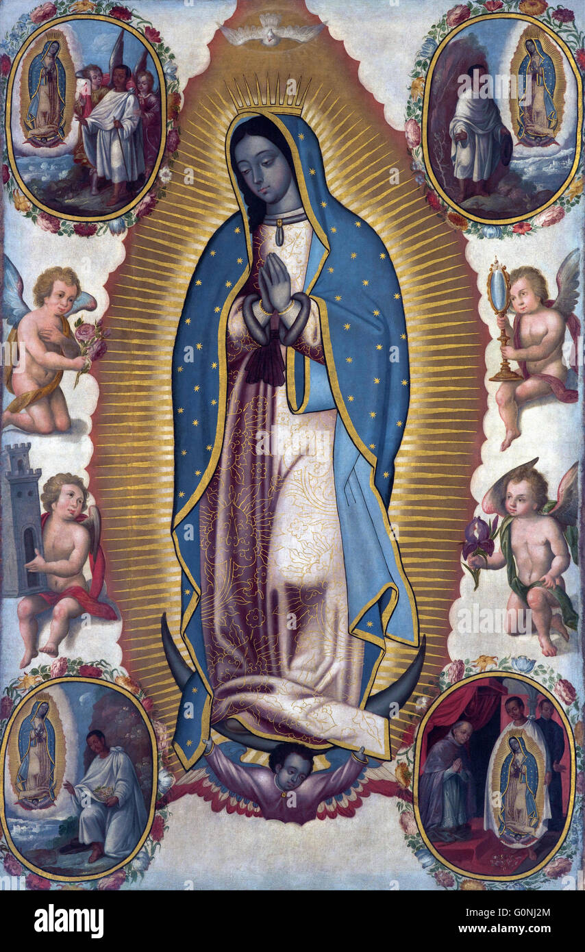 Virgen de Guadalupe. Foto de stock
