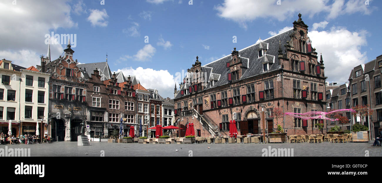 Nijmegen pesan casa Grote Markt Waag Waaghuis construido en 1612 Holanda Foto de stock