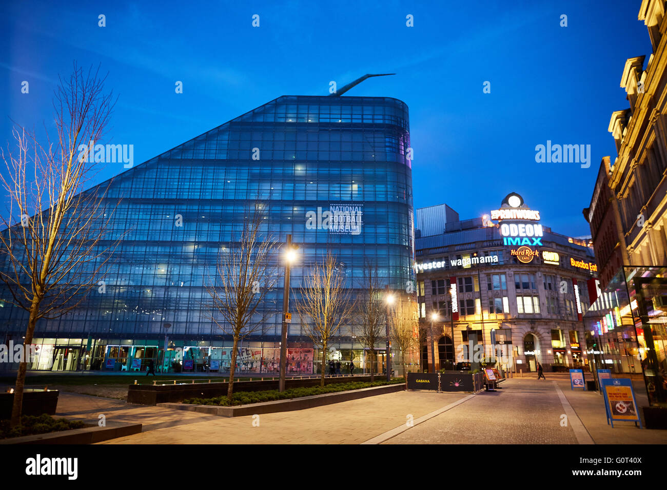 Urbis, Museo Nacional del fútbol en Manchester. Foto de stock