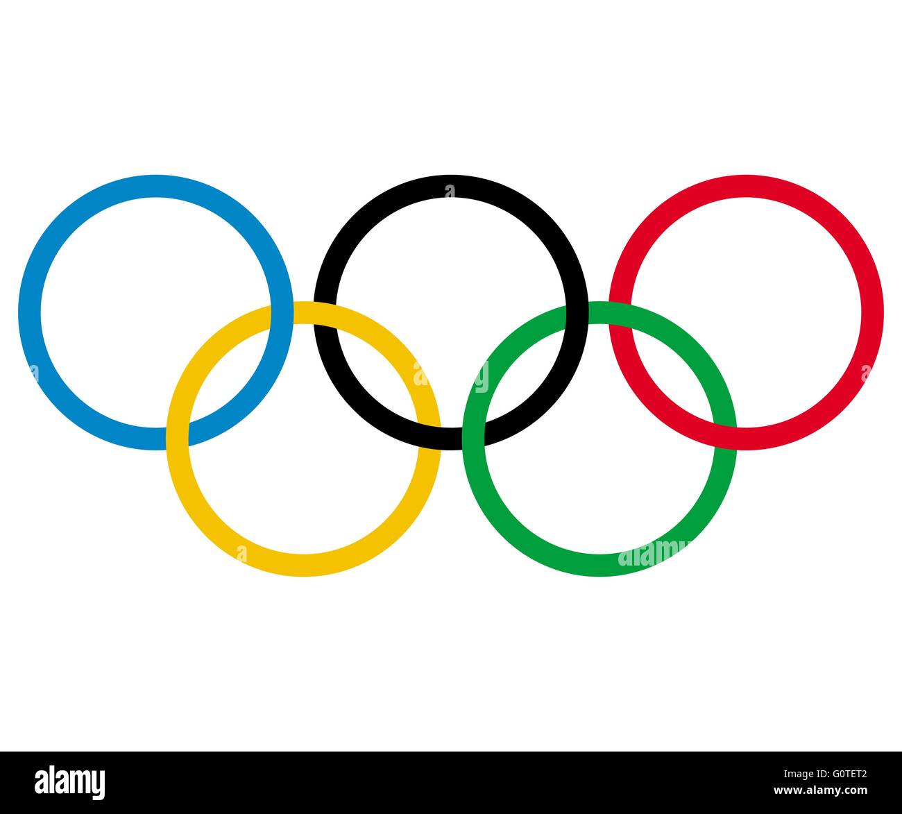 Los anillos olímpicos vector Imagen Vector de stock - Alamy