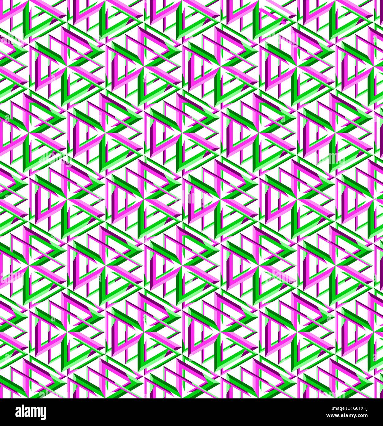 Vector patrón sin fisuras. Moderno y elegante textura. Mosaicos geométricos de repetición con triángulos isométrica. Ilustración del Vector