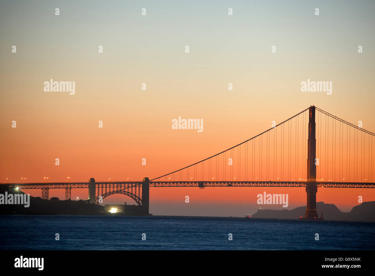 Puente Golden Gate, San Francisco, California, EE.UU. Foto de stock