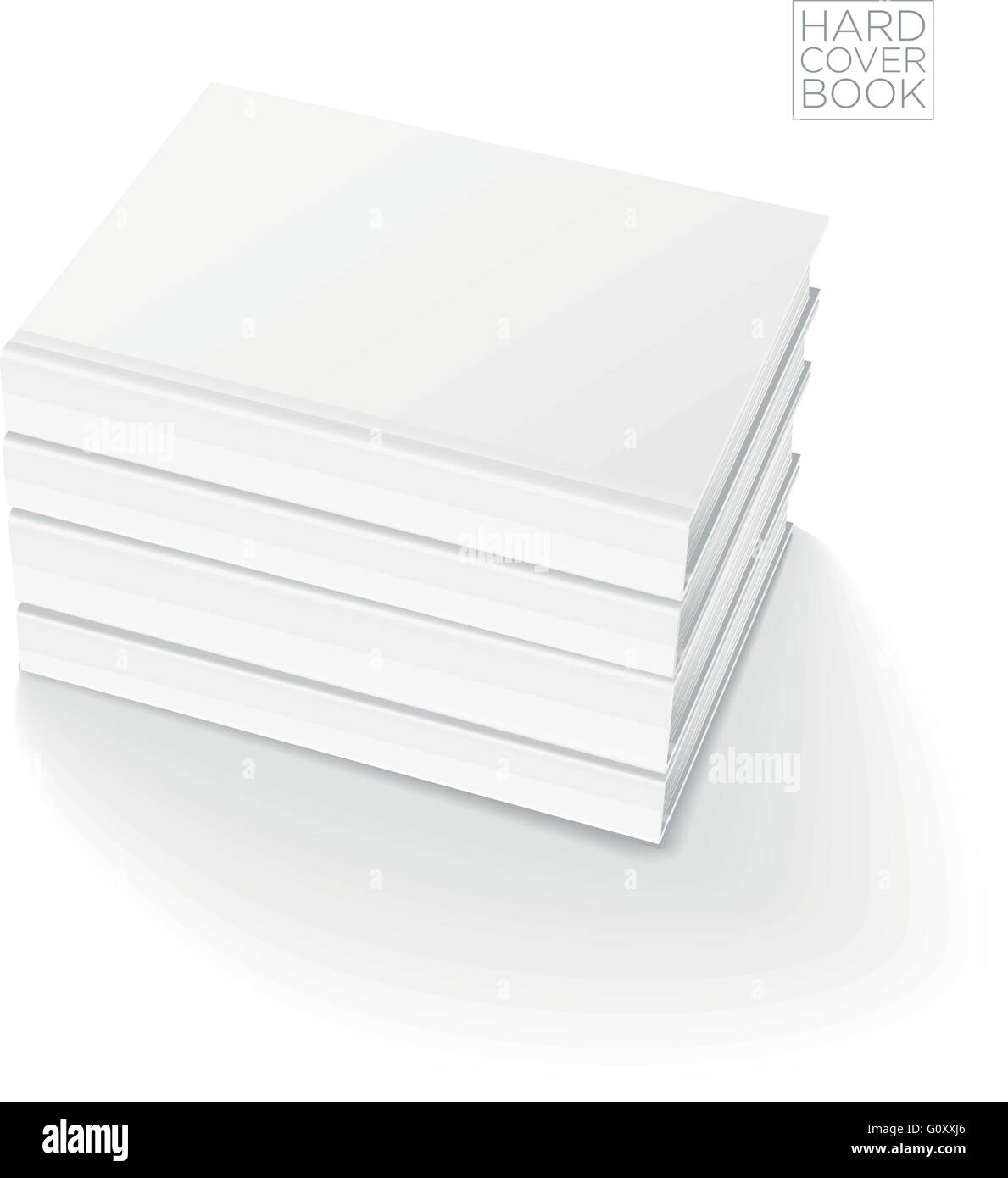 3D Diseño de libros de tapa dura de plantilla. Vector ilustración detallada. Ilustración del Vector