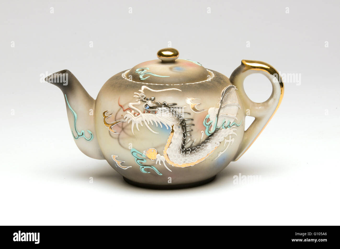 Juego de té de porcelana cerámica japonesa Foto de stock