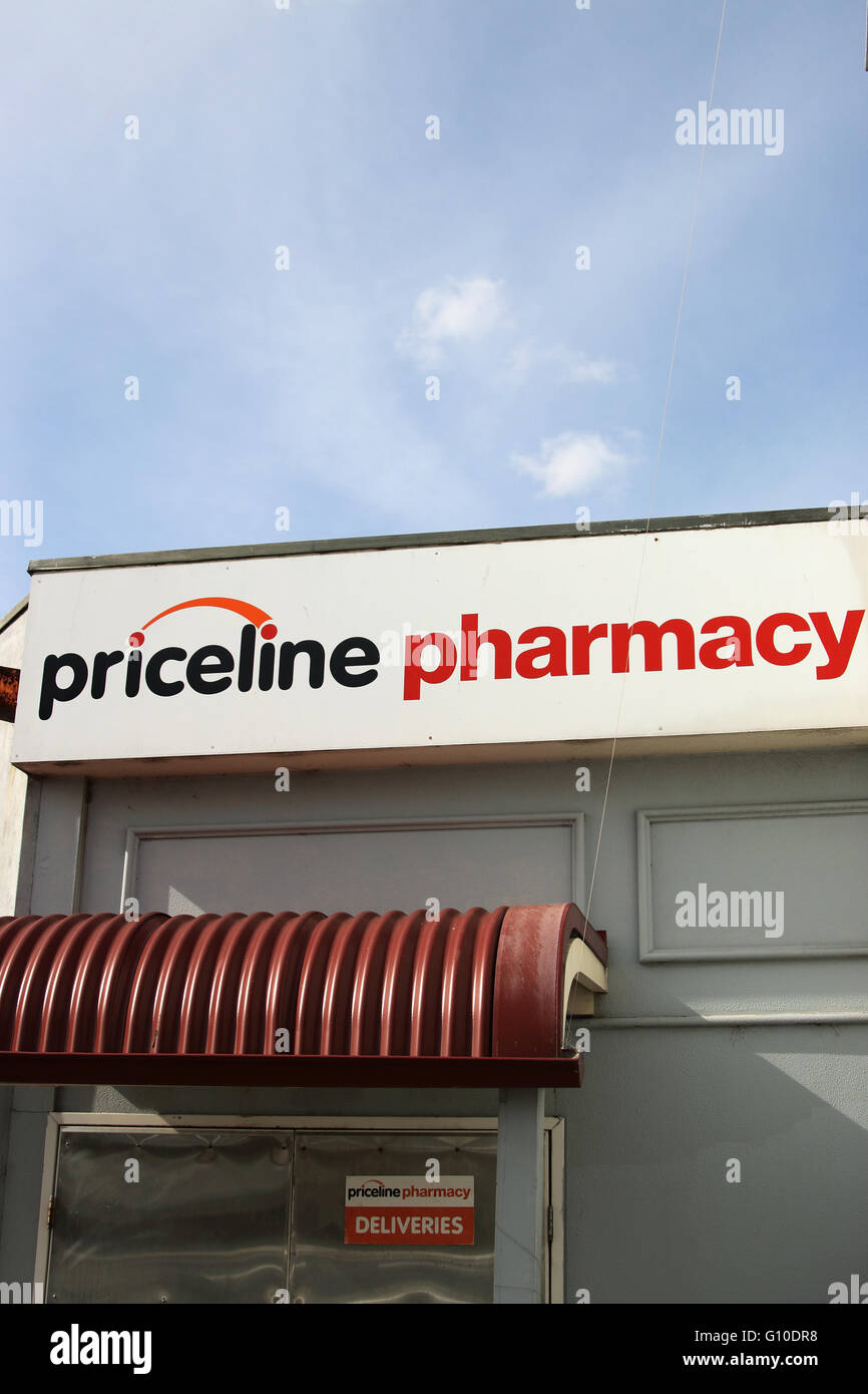 Priceline Farmacia - farmacia minorista australiano y embellecer Foto de stock