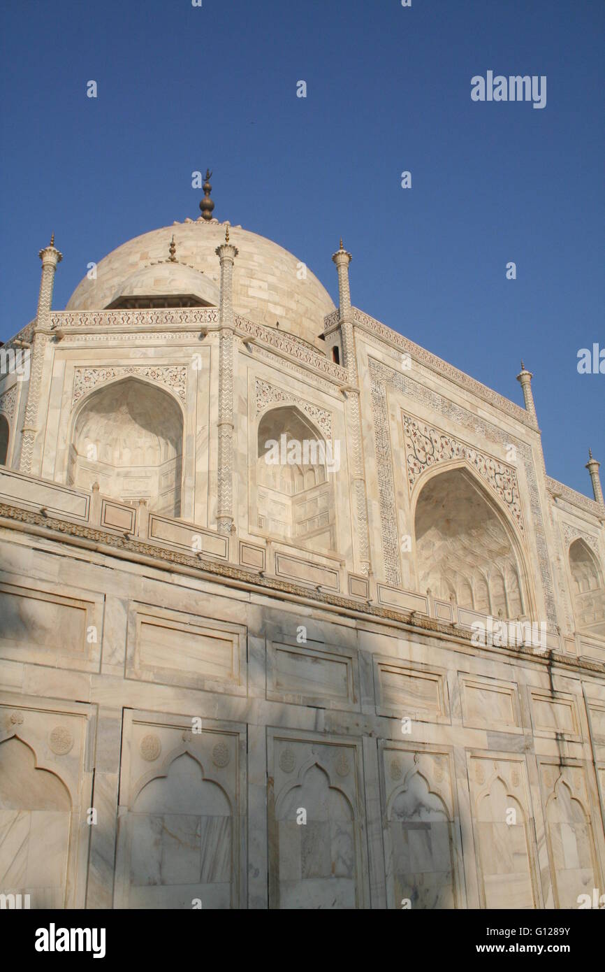 Taj Mahal, Patrimonio Mundial de la UNESCO, Agra, estado de Uttar Pradesh, India, Asia Foto de stock