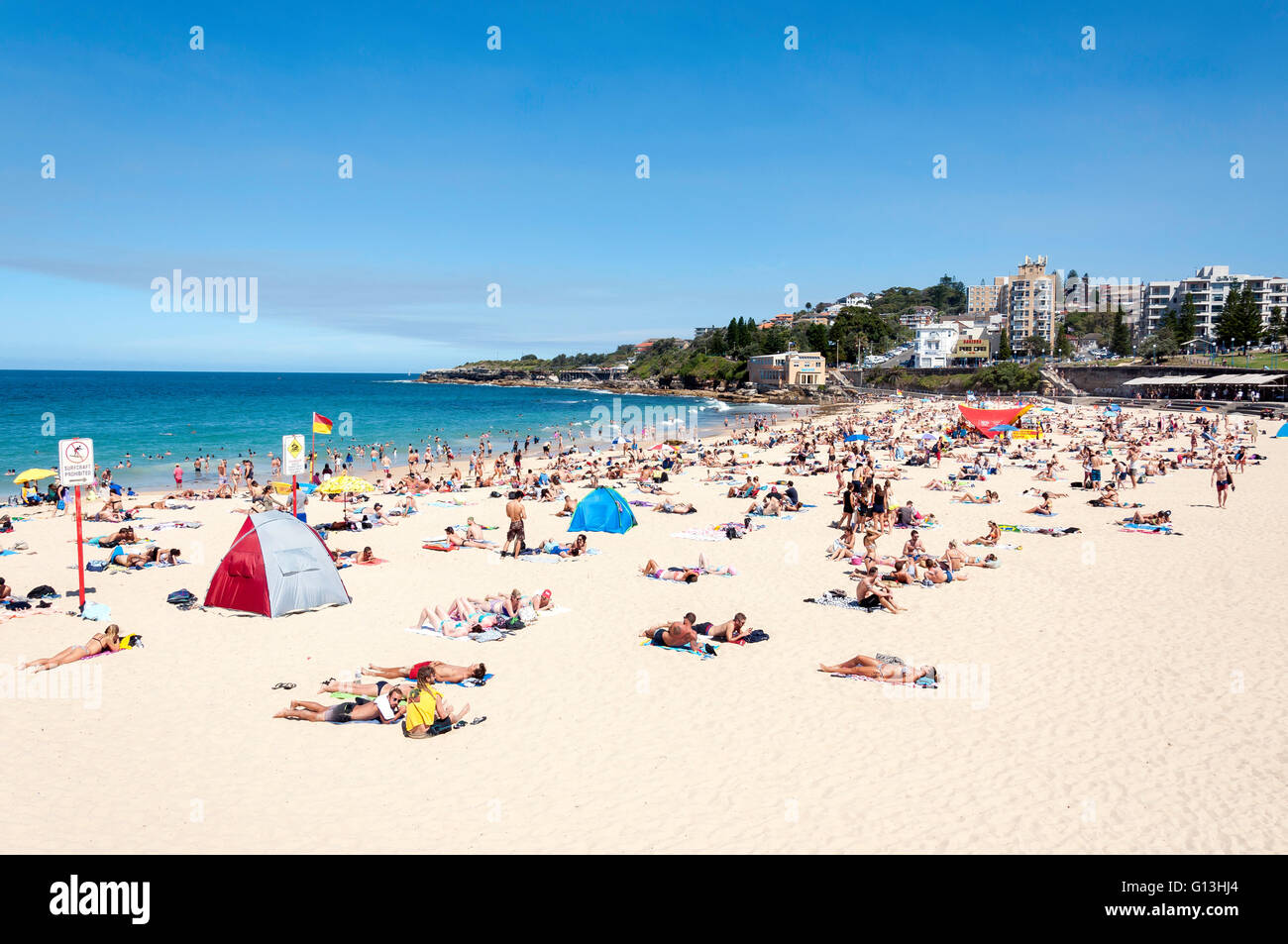 Coogee Beach, playas de Coogee, Sydney, New South Wales, Australia Foto de stock