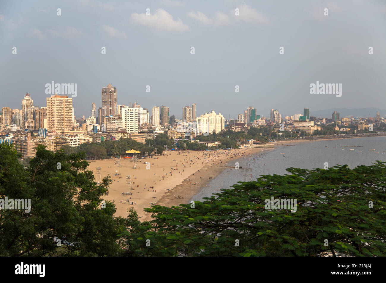 El paisaje de la ciudad de Mumbai (Bombay) en India Foto de stock
