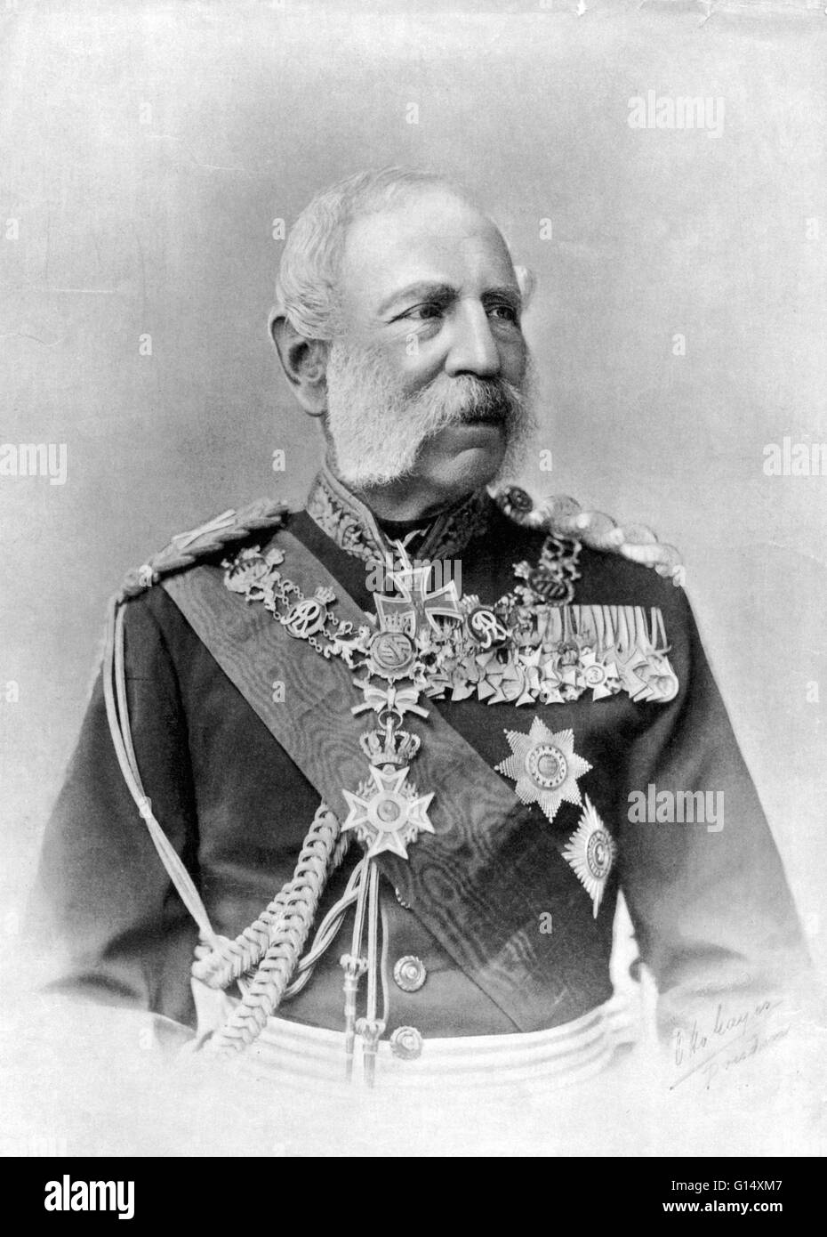 Guillermo I, emperador de Alemania, Rey de Prusia y primer emperador alemán, 1797-1888. Foto de stock