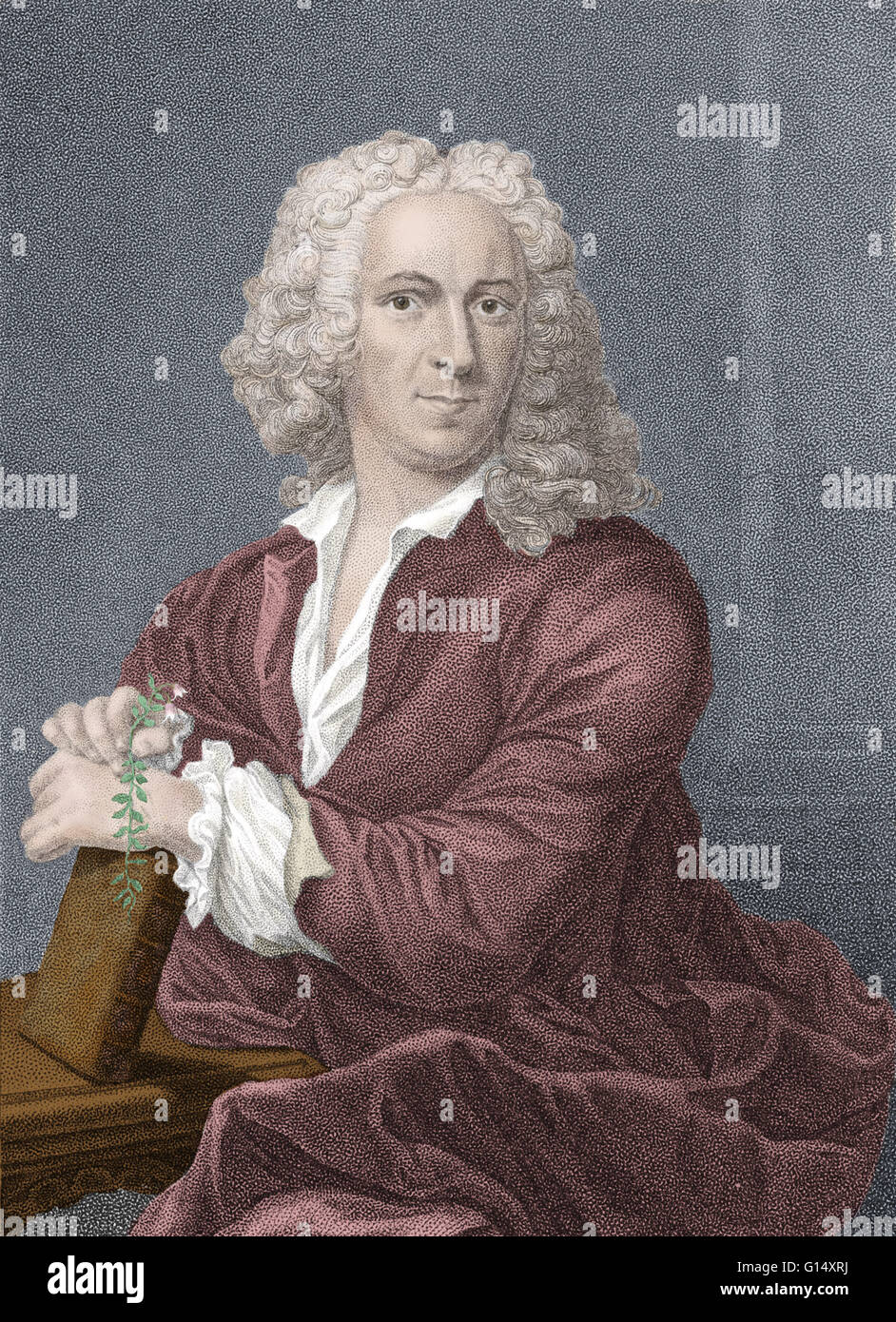 Carl Linnaeus (23 de mayo de 1707 - 10 de enero de 1778) fue un botánico sueco, médico y zoólogo, que sentaron las bases para el esquema moderno de nomenclatura binomial. Recibió la mayor parte de su educación superior en la Universidad de Uppsala, y comencé a dar lec Foto de stock