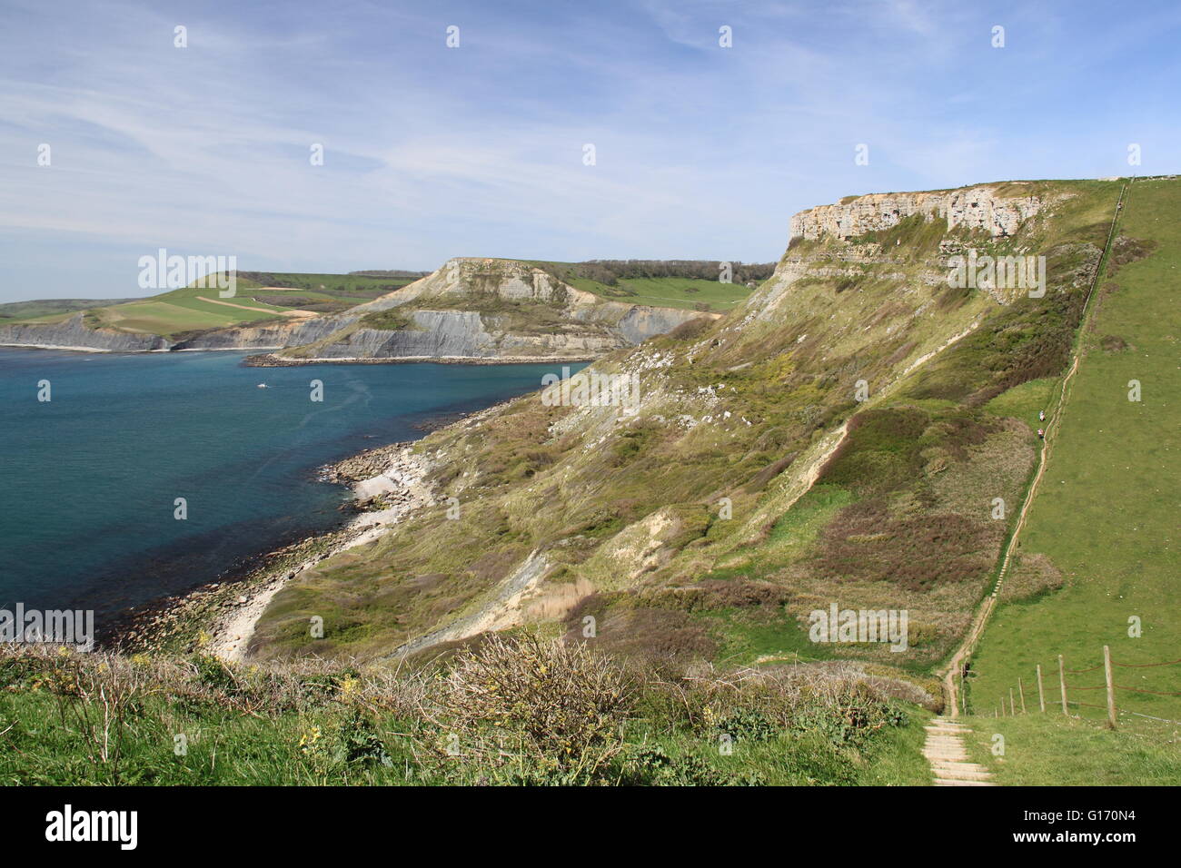 Emmetts Hill, Worth Matravers, Corfe, Purbeck, la Costa Jurásica, en Dorset, Inglaterra, Gran Bretaña, Reino Unido, UK, Europa Foto de stock