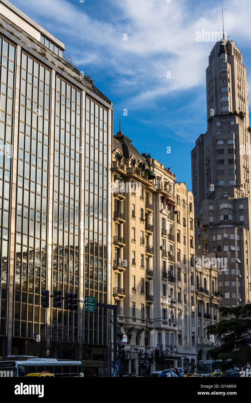 El edificio Kavanagh, rascacielos Art Decó, Buenos Aires, Argentina Foto de stock