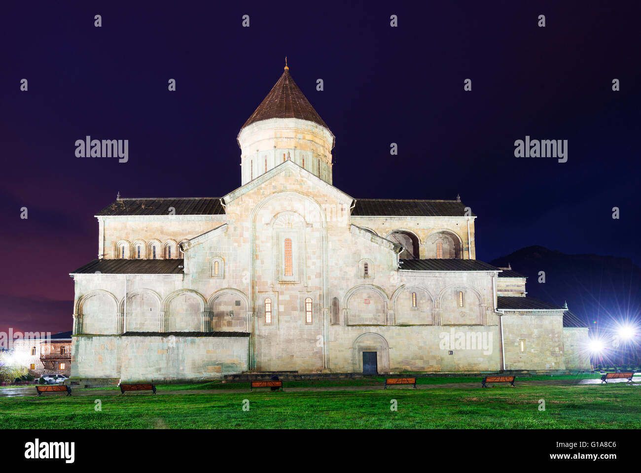 Eurasia, Cáucaso, Georgia, Mtskheta, capital histórica, la Catedral de Svetitskhoveli construido por el siglo XI, Melkis Patriach Foto de stock