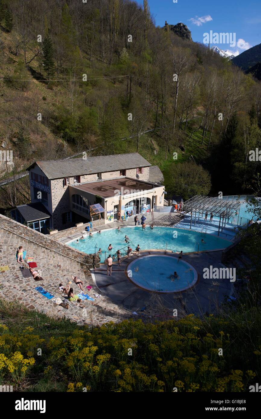 Francia, Pirineos Orientales, las termas de St Thomas, natural de aguas  calientes Fotografía de stock - Alamy