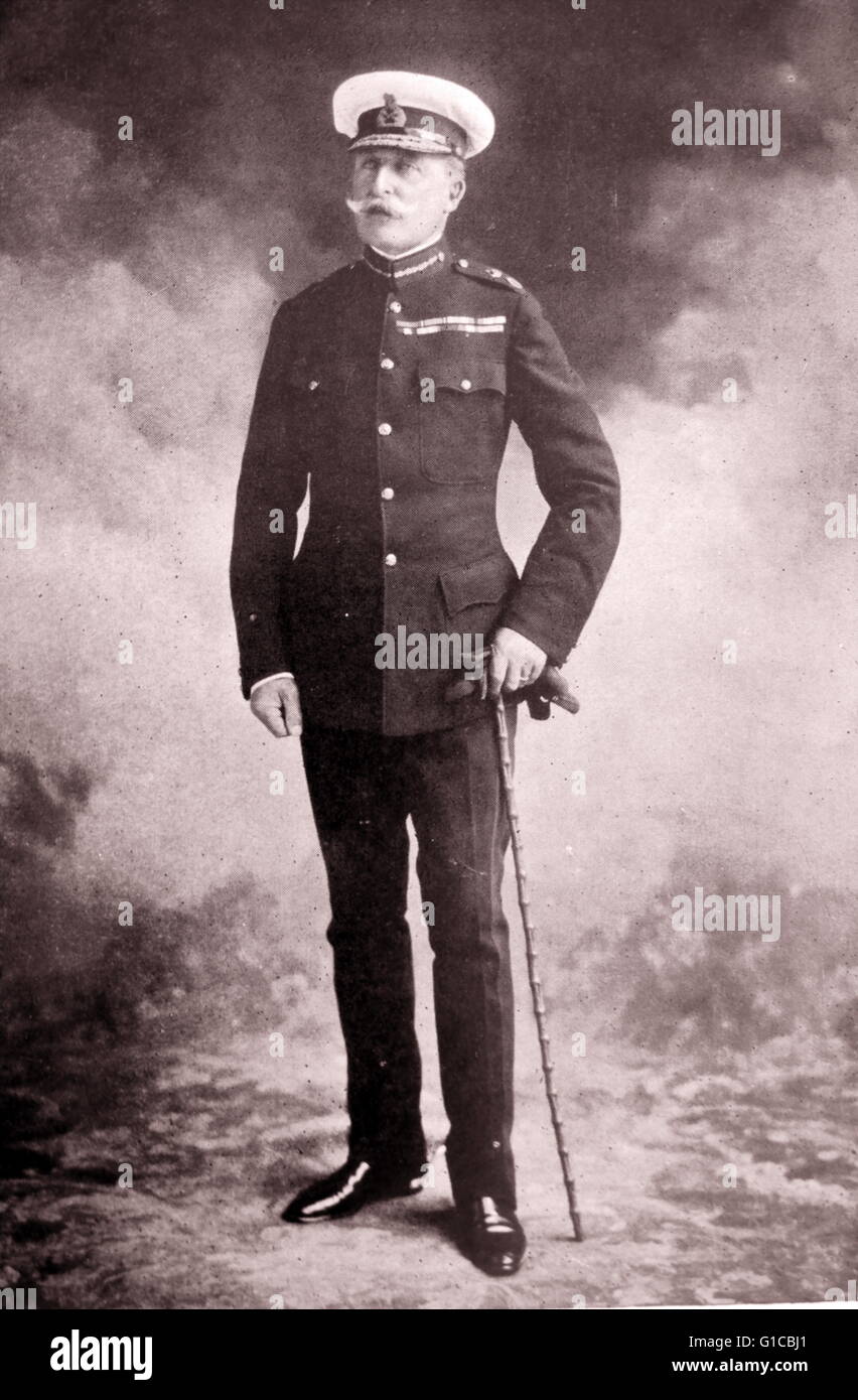 Retrato fotográfico de el príncipe Arturo, Duque de Connaught y Strathearn (1850-1942), miembro de la familia real británica, que se desempeñó como Gobernador General de Canadá. Fecha 1915 Foto de stock