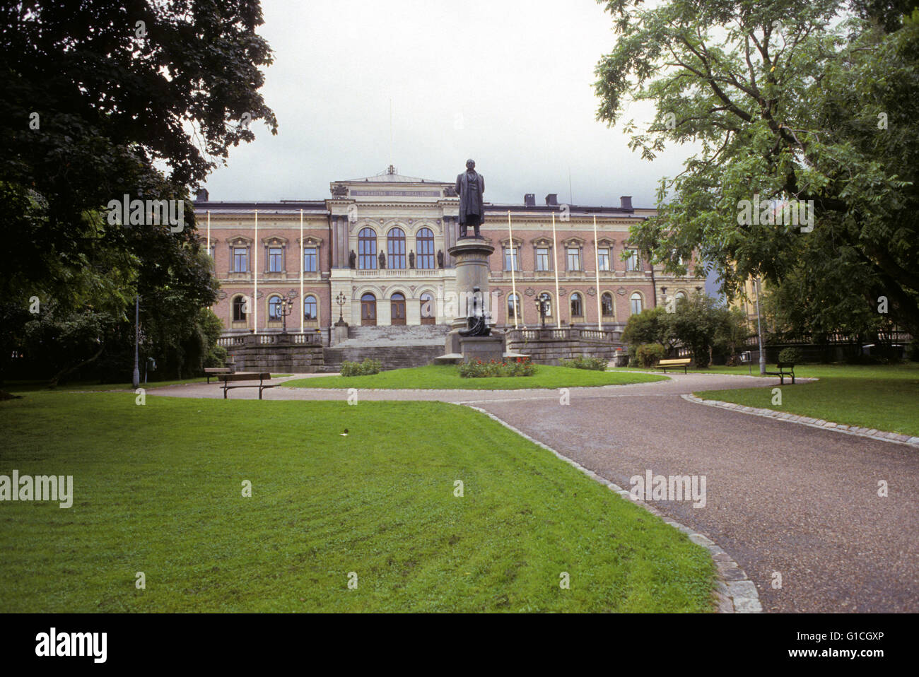 Universidad Uppsal enseñanzas más antiguo asiento en Suecia Foto de stock
