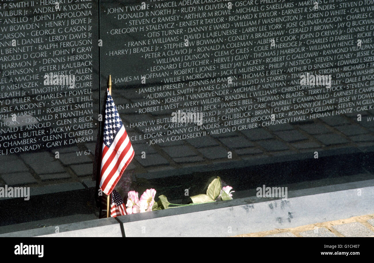 Memorial de los soldados muertos de Vietnam Foto de stock
