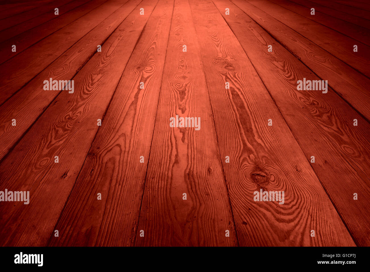 Piso de madera o tablones de textura de fondo rojo Foto de stock