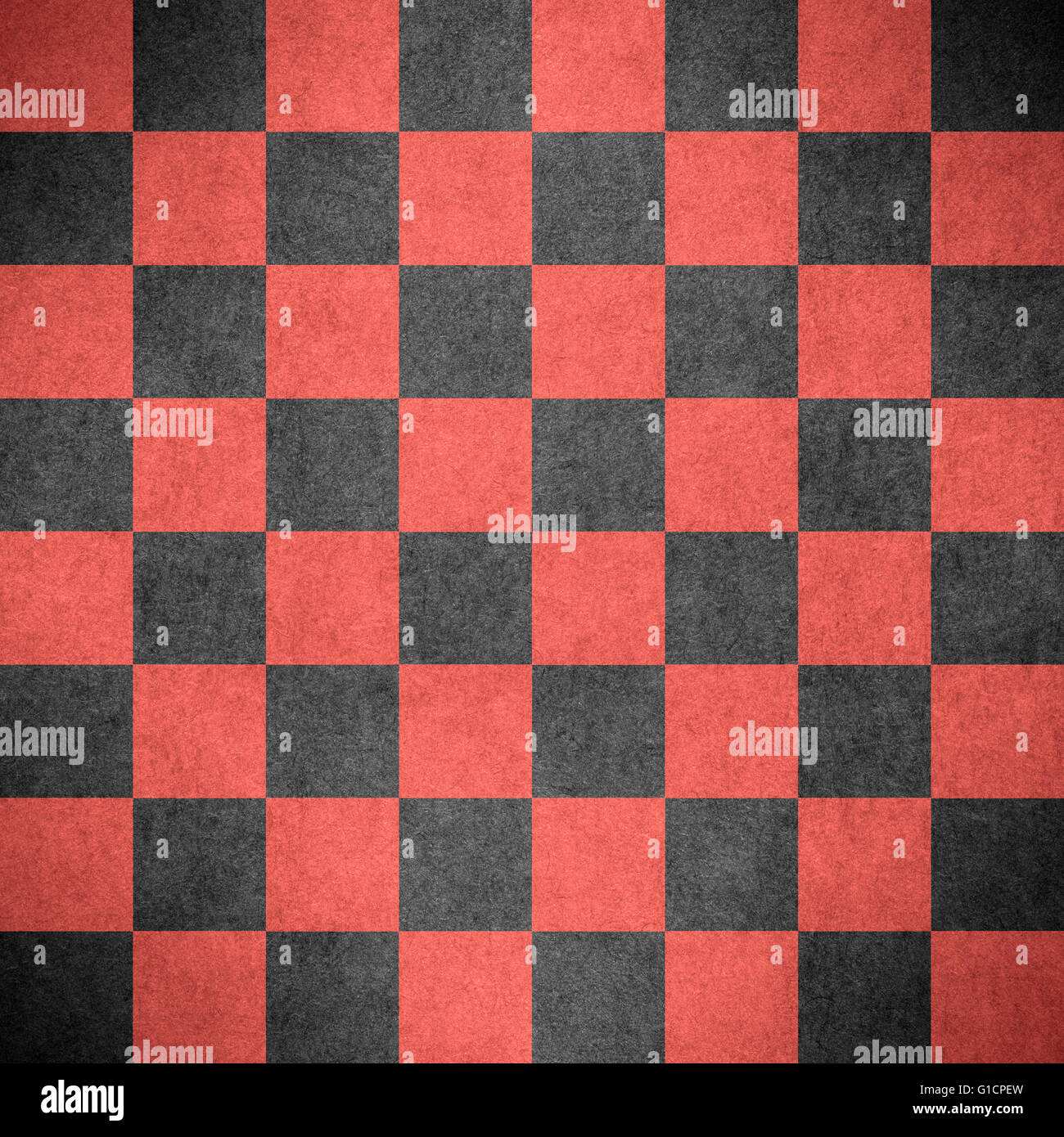Textura de damero o tablero de ajedrez rojo y negro de fondo, verificar  Fotografía de stock - Alamy