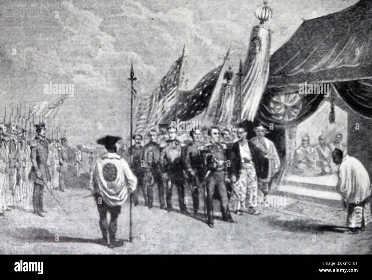 El Comodoro Matthew Perry (17941858); oficial de la Marina de los