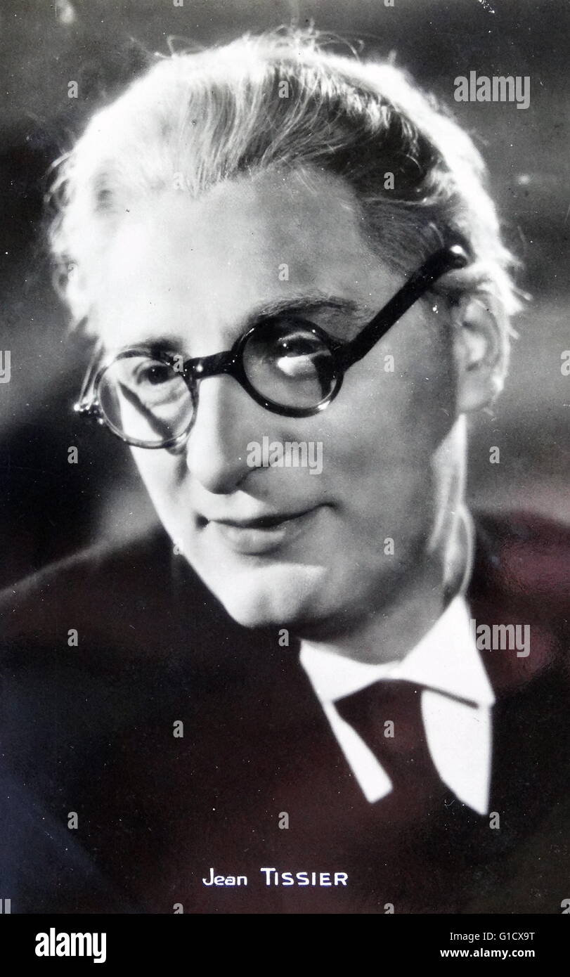 Jean Tissier (1896-1973) una etapa francesa, actor de cine y televisión. Fecha Siglo XX Foto de stock