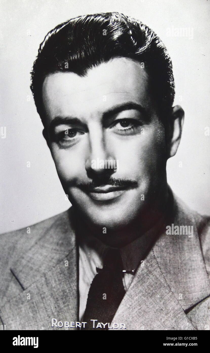 Robert Taylor (1911-1969), actor de cine y de televisión estadounidense. Fecha Siglo XX Foto de stock