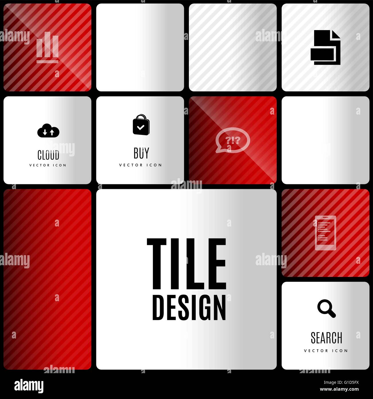 Empresa de diseño de mosaico. elementos de diseño vectorial para folletos, plantillas, infografía. Ilustración del Vector