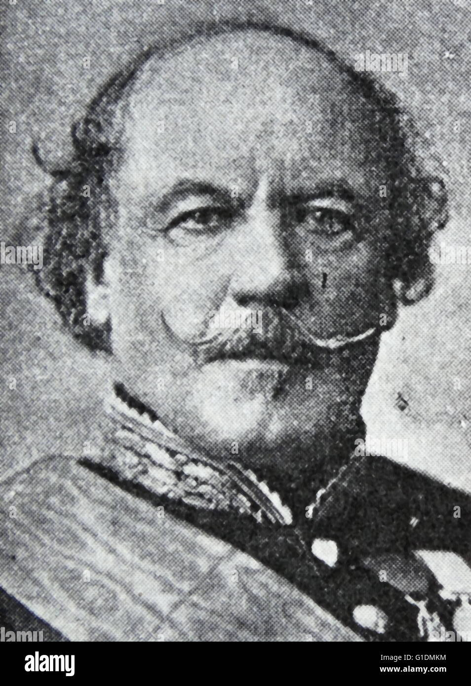 Retrato de François ciertos Canrobert (1809-1895) un Mariscal de Francia. Fecha del siglo XIX Foto de stock