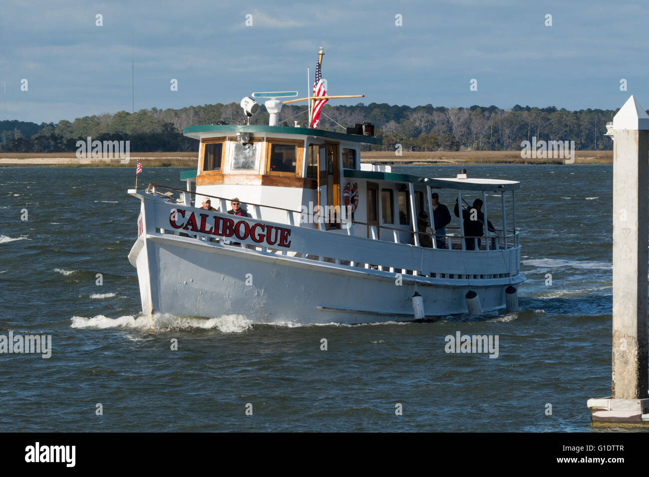 Carolina del Sur, la isla daufuskie. daususkie ferry desde la isla de
