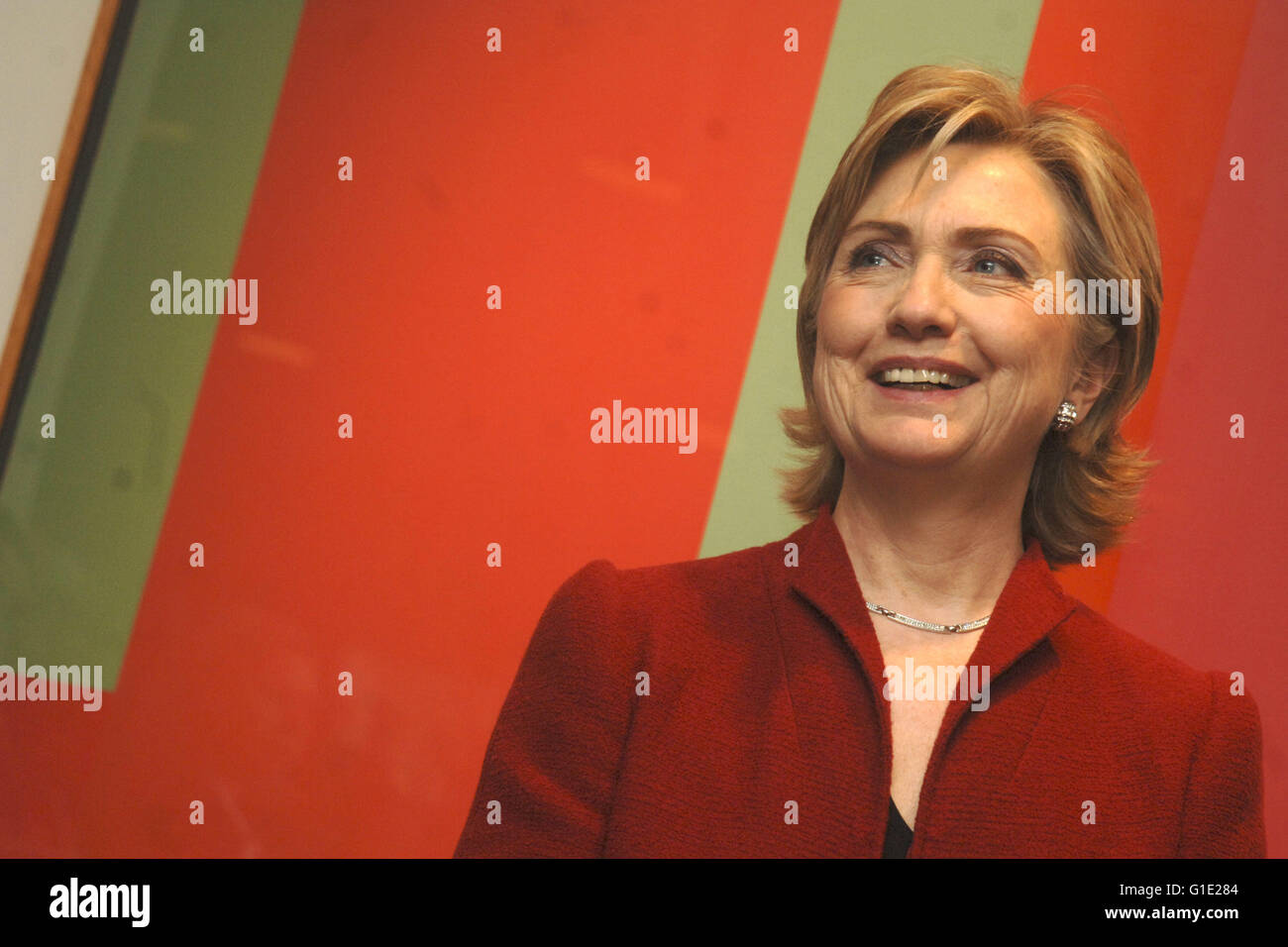 Hillary Clinton en Nueva York, 20.05.2005 | Verwendung weltweit/Picture Alliance Foto de stock