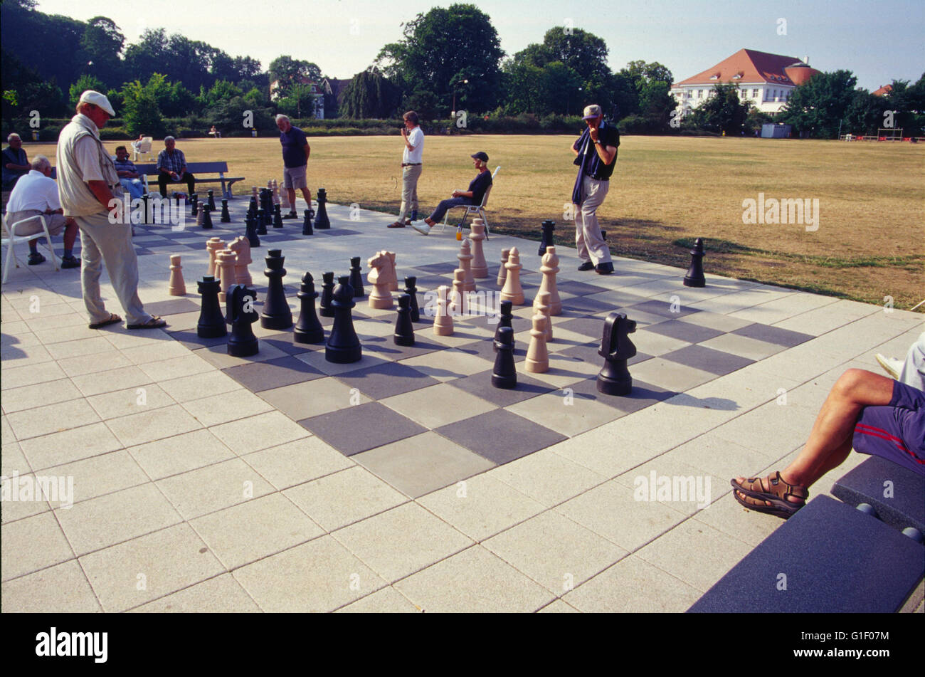 Schachspiel, Travemuende Foto de stock