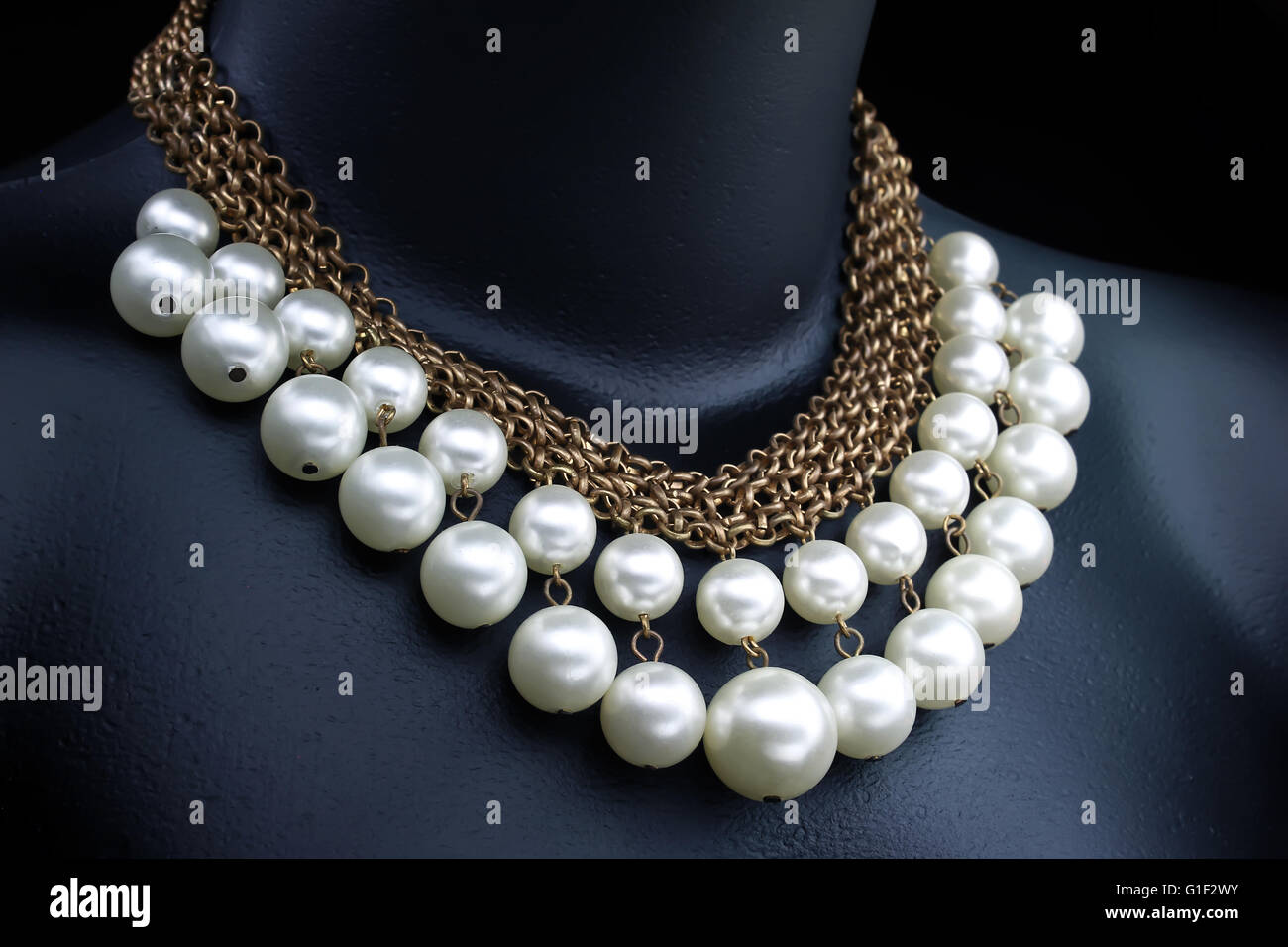 Collar de perlas Foto de stock